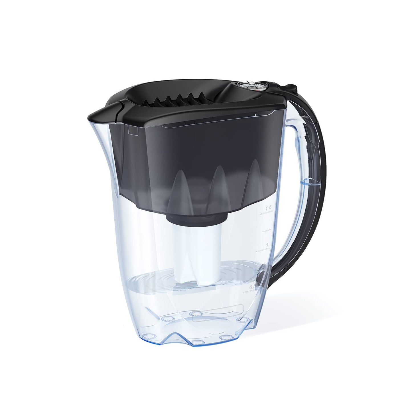 7-Cup Water Filtration Pitcher - Black, Includes 1 x B15 Filter