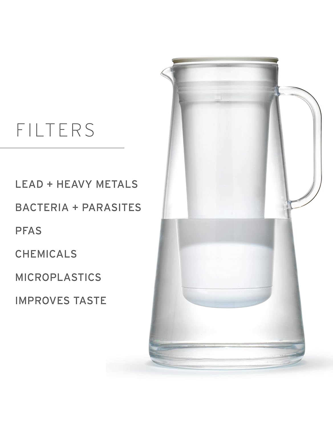 Water Filtration Pitcher - 7-Cup, Seafoam, BPA-Free