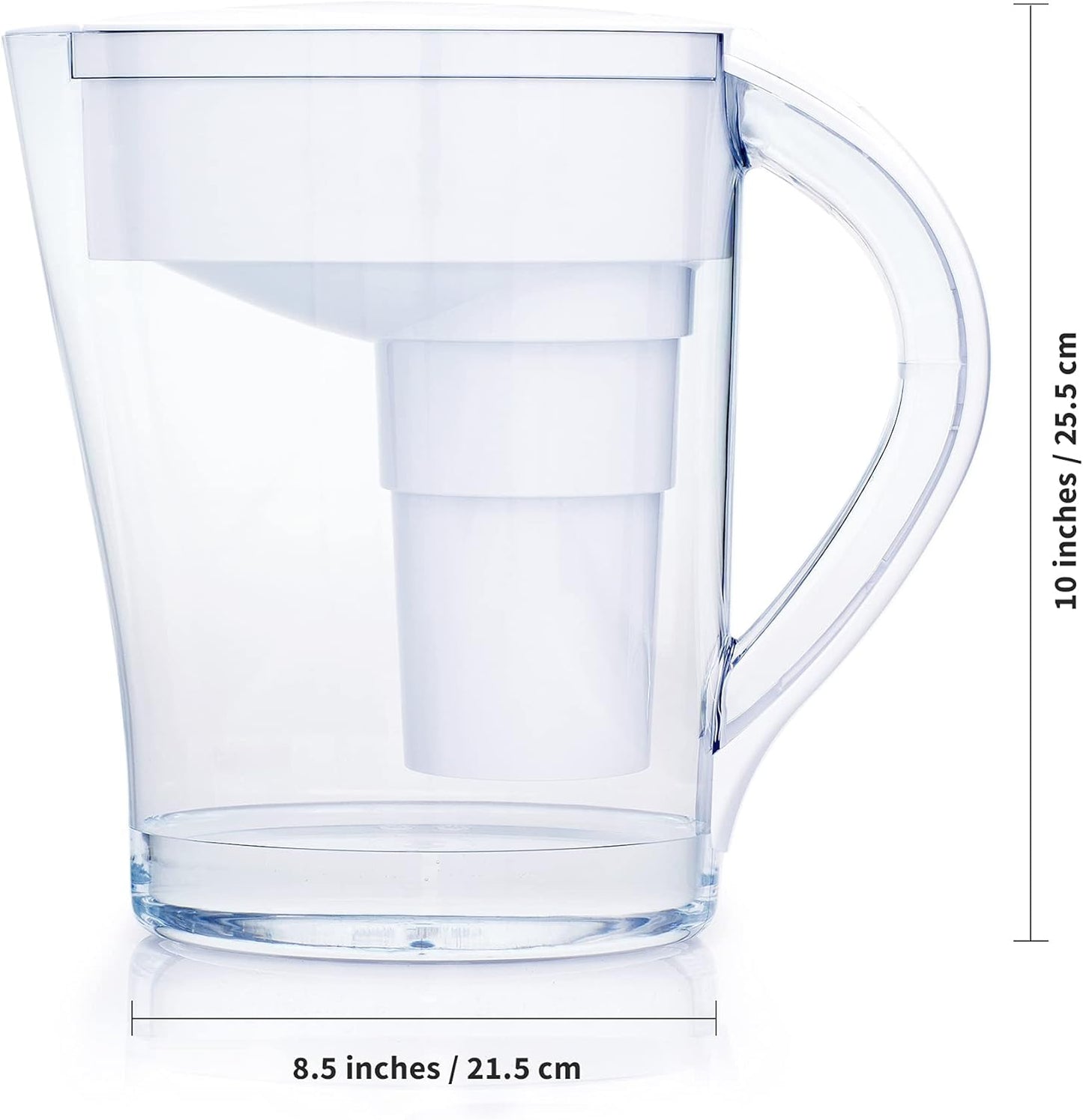 Water Filtration Pitcher, 9-Cup, Removes Chlorine and Lead