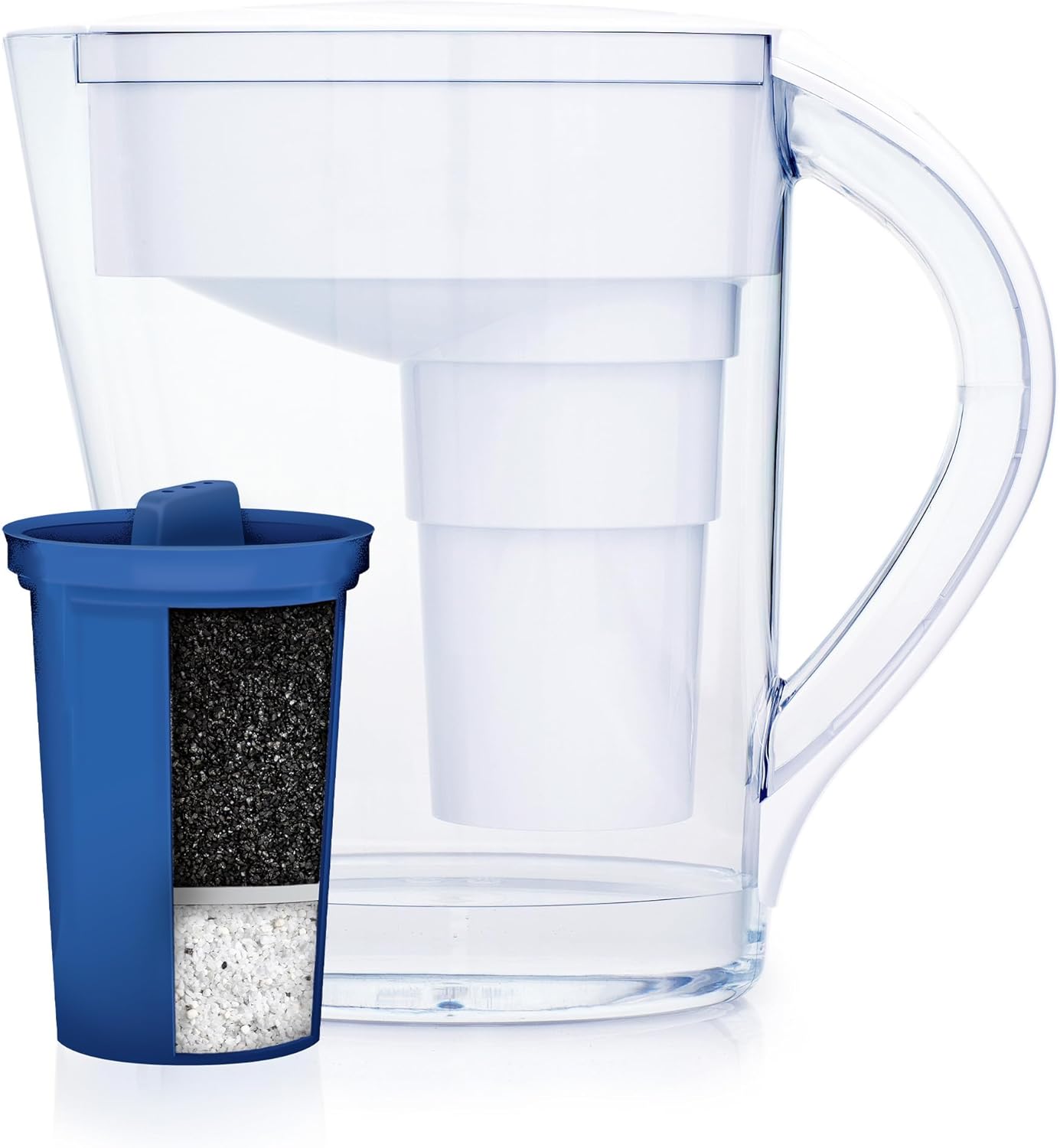 Water Filtration Pitcher, 9-Cup, Removes Chlorine and Lead