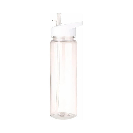 Mysterybets Transparent 24 oz Sports Hydration Bottle with Straw, BPA-Free