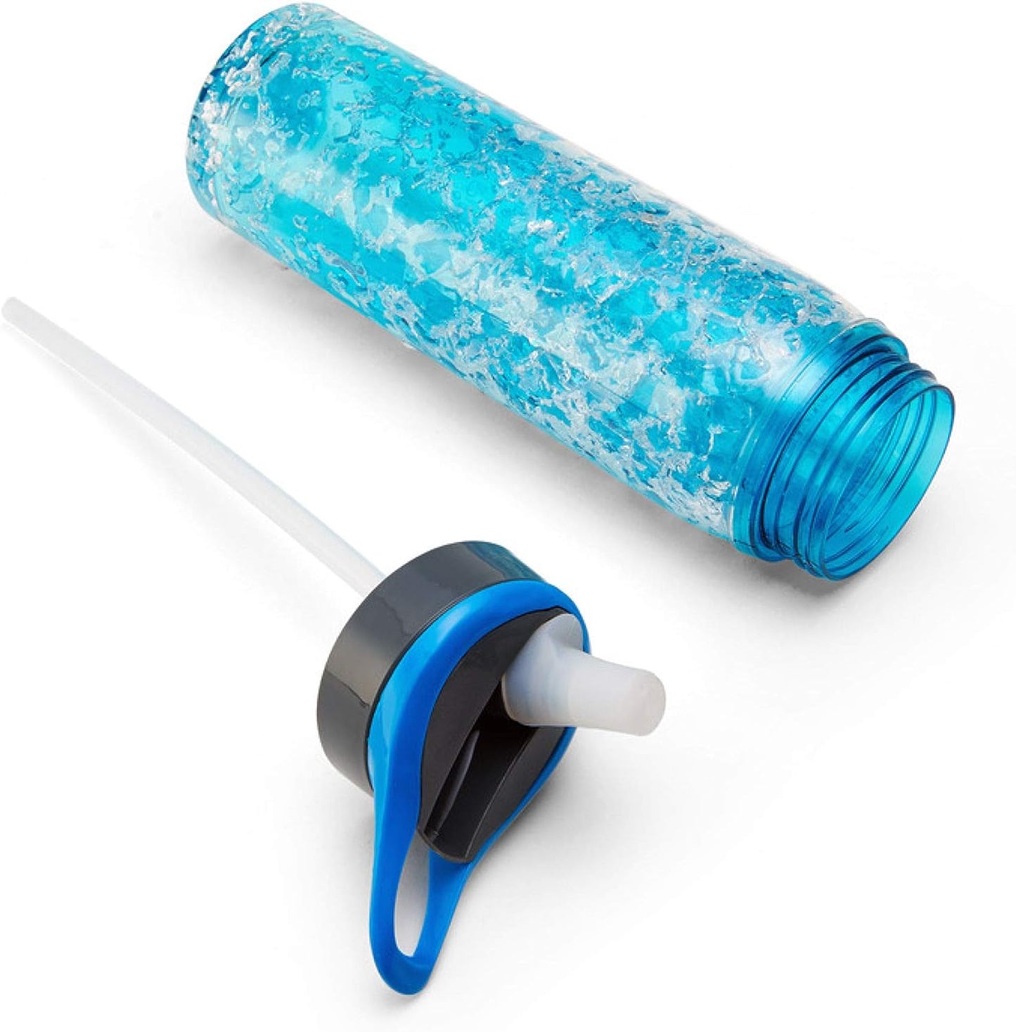 Freezeable Double Wall Insulated Tritan Water Bottle with Crackle Gel