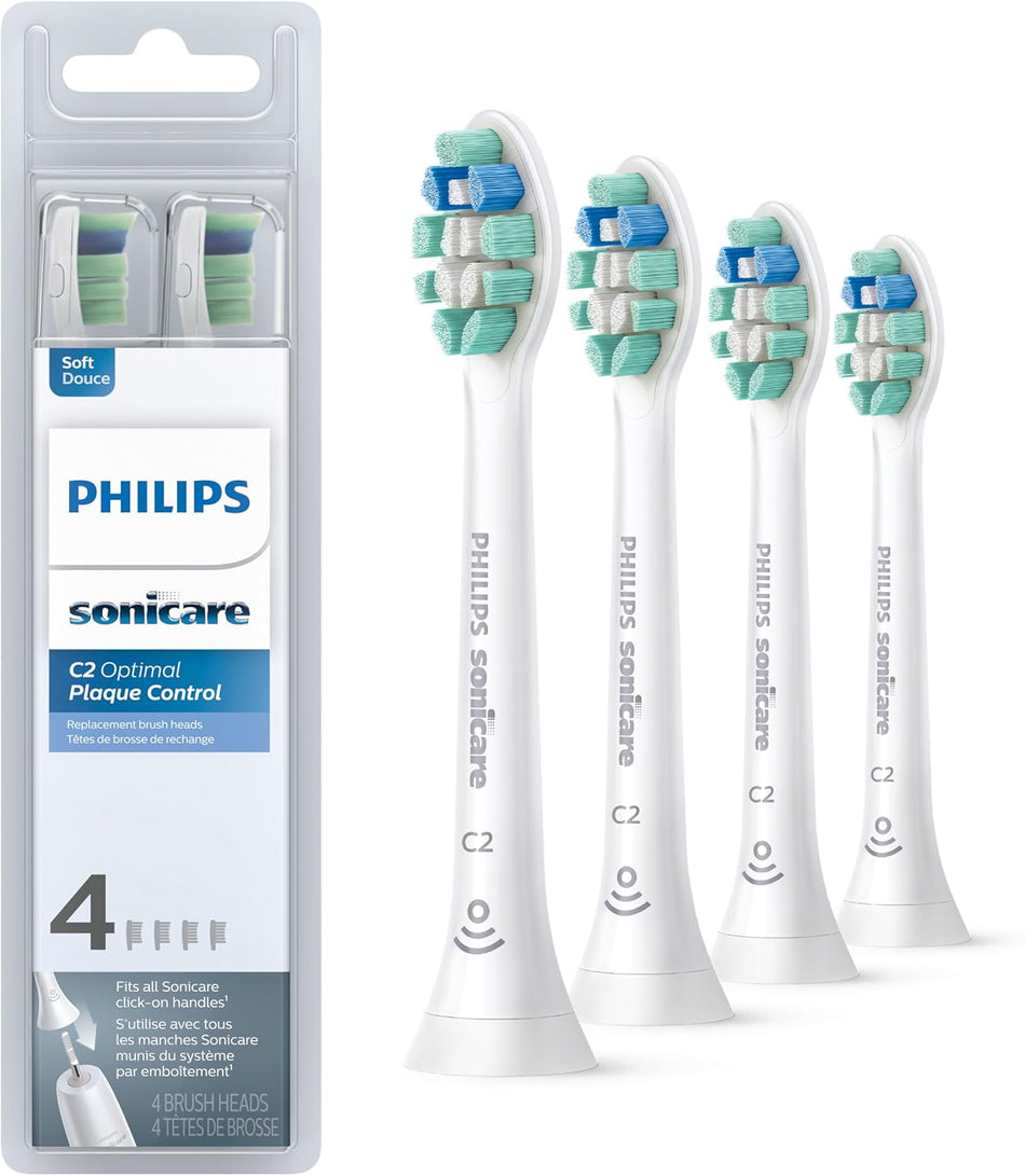 Philips Sonicare C2 Optimal Plaque Control Toothbrush Heads 4 Brush Heads HX9024/10